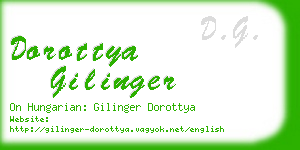 dorottya gilinger business card